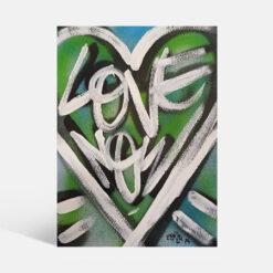 Connecting Heart Green Blue
